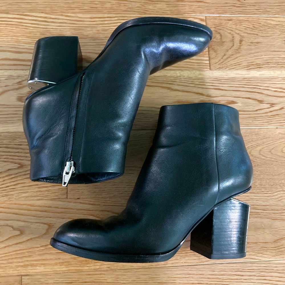 Aexander Wang Black Gabi Ankle Boots With Silver Hardware - Women’s EU 39 US 8